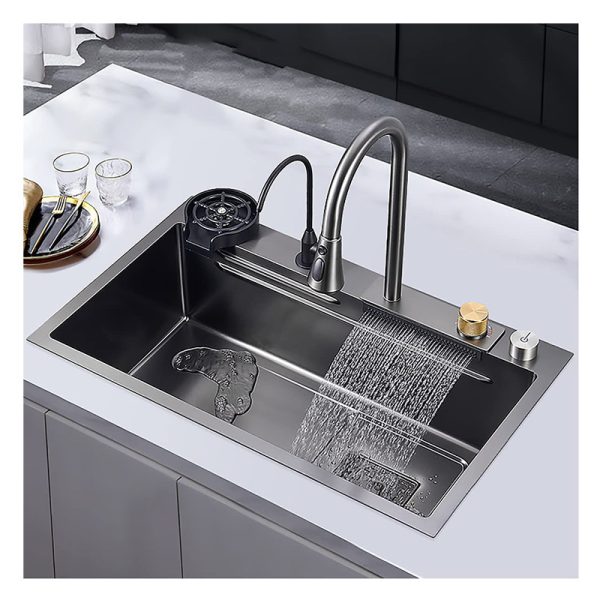 Good Quality Handmade Multifunctional Single Bowl Rectangular Sink Countertop Stainless Steel Kitchen Sink Set