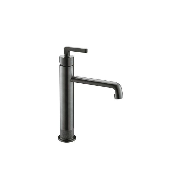 Gun Black Brush Sanitary Wares Chrome Surface Single Hole Handle Bathroom Face Basin Sink Water Brass Basin Faucet