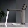 Gun Metal Basin Mixer Faucet Deck Mounted