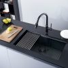 Gun Metal Single Bowl Kitchen Sink Black
