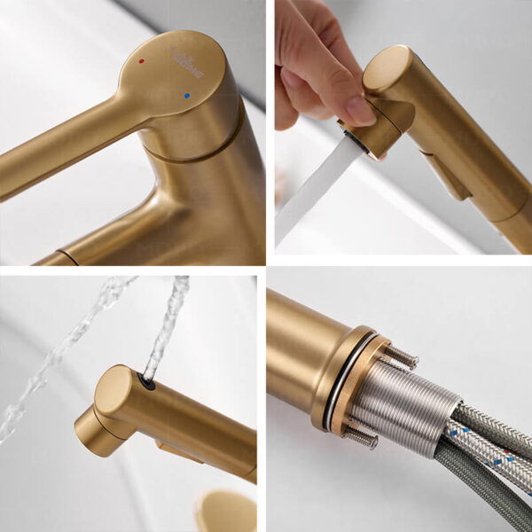 High quality construction for single hole bathroom faucet which complies with lead-free regulations and safe. With high-quality materials make it more durable and less prone to wear. Exceed industry longevity standards.