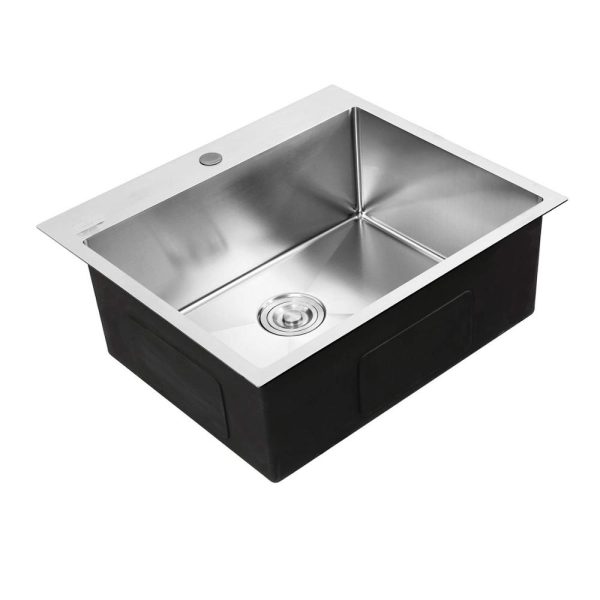 Handmade Black SUS 304 Kitchen Sink with Digital LED Monitor Nano Cup Washer and Soap Dispenser for Home Use