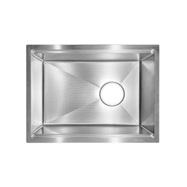 Handmade Stainless Steel 304 Single Bowl Sink High Quality with Two Holes Different Sizes Counter Undermount Styles Available