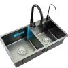 Handmade Stainless Steel Kitchen Sink Double Bowl