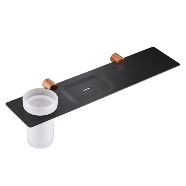 High Quality Bathroom Hardware Towel Shelf Tumbler Cup Holder Single Toothbrush Cup Holder Soap Dish Holder