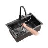 High Quality Black Nano Stainless Steel Single