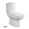 High Quality Sanitary Ware Washroom Bathroom White Color Ceramic 2 Piece Toilet MP A 1097