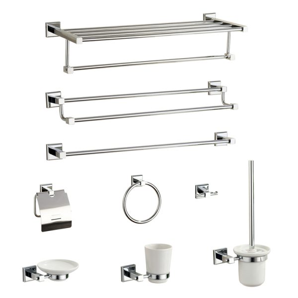 High Standard Latest Design square Bathroom Accessories Set