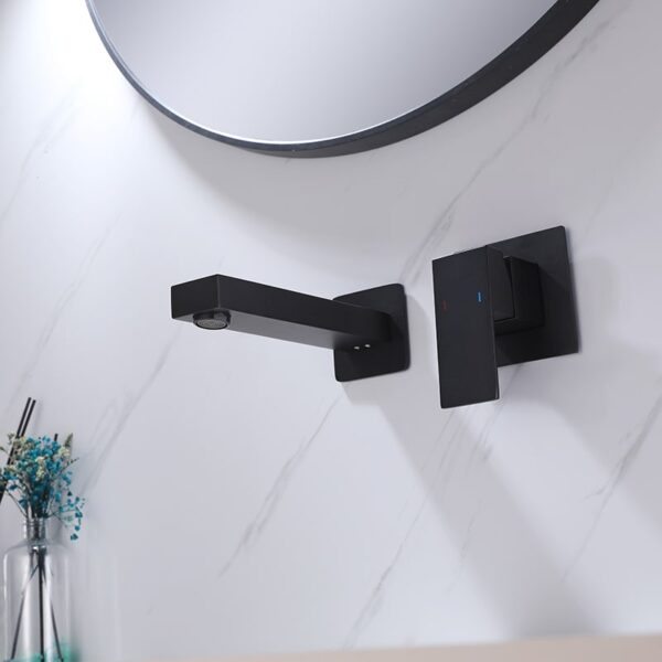 Factory Directly High Quality Modern Brass Wall Mount Waterfall Bathroom Sink Faucet - Image 5