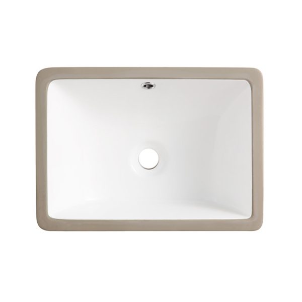 Home Hotel Bathroom Above Counter Basins Modern Rectangular Ceramic Wash Basin Sink