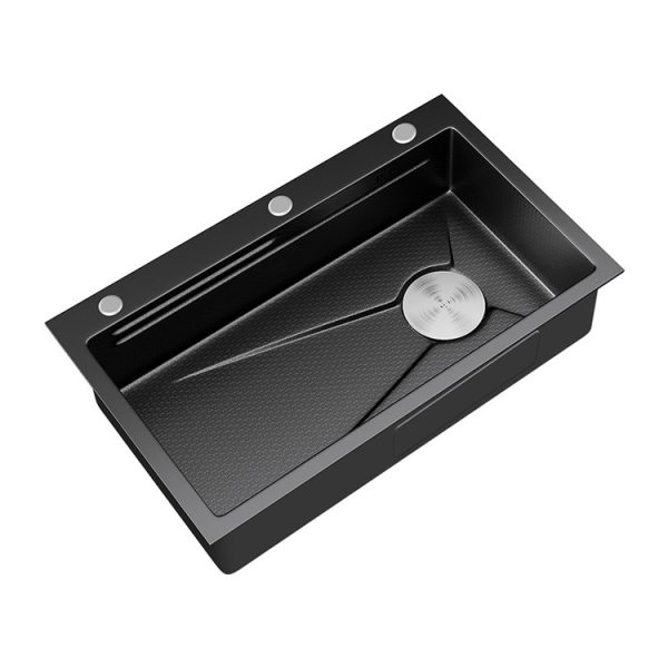 Honeycomb Embossed Nano 304 Stainless Steel Sink Kitchen Thickened 304 Large Single Sink