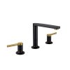 Hot Cold Faucet Matte Black Gold Water