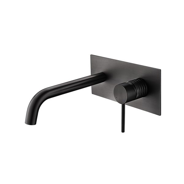 Hot Sale Model One Handle Matt Black Finished Thermostatic In-Wall Bathroom Brass Basin Faucet Mixer