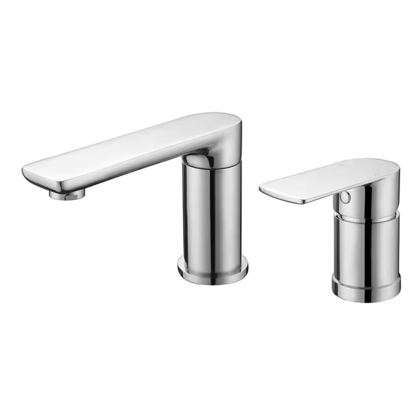 Hot and Cold Water Basin Faucet Brass Basin Faucet 2 Holes Sink Copper Mixer Tap Bathroom Faucet