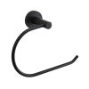 Hotel Bathroom Accessories Round Matt Black Single.jpg 800x800