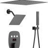 Hotel Matte Black Bathroom Shower Thermostatic Set.jpg 800x800