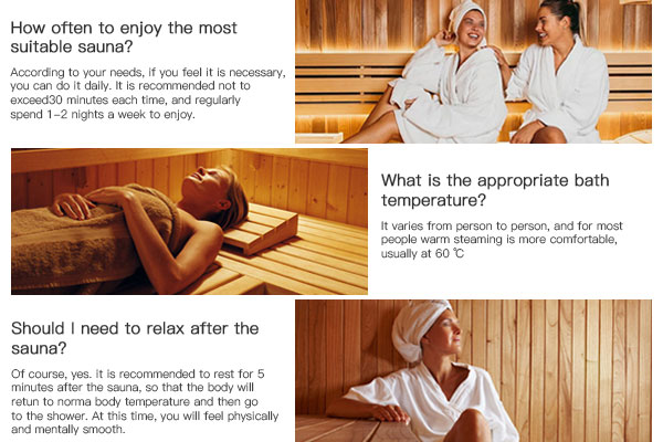 Factory Price Custom Sliding Door Transparent Glass Massage Shower Room Steam Cabins How often to enjoy the most suitable sauna According to your needs, if you feel it is necessary, you can do it daily. It is recommended not to exceed30 minutes each time, and regularly spend 1-2 nights a week to enjoy.