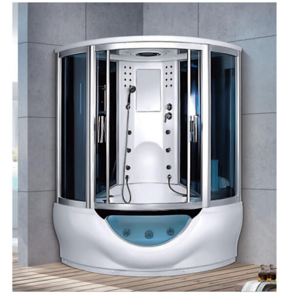 luxury jetted shower combo bathroom steam bath shower room with light
