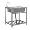 Industrial Single Bowl Commercial Kitchen Sink Stainless