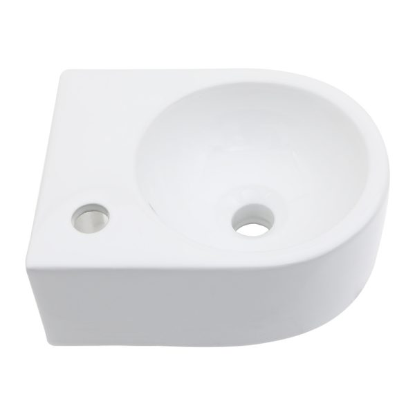 Irregular Wall Mount or Countertop Ceramic Washing Bathroom Lavatory Sink