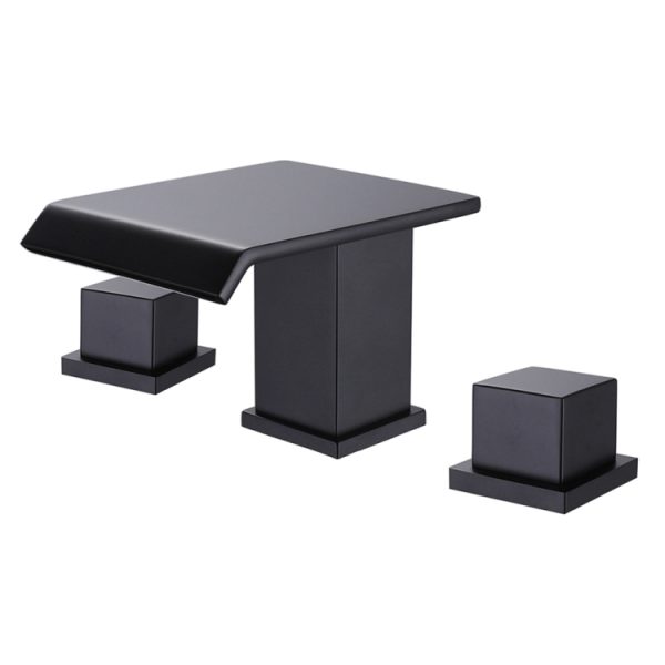 Italian Design Modern Aqua Gallery Custom Basin Mixers Matt Black Solid Brass Bathroom Faucets