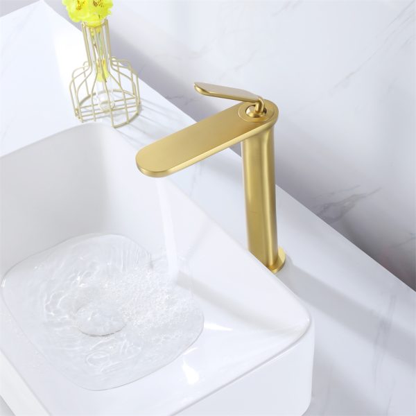 Kaiping Direct Factory Deck Mounted Bathroom Water Tap Hot and Cold Sanitary Ware Single Handle Hand Wash Basin Faucet