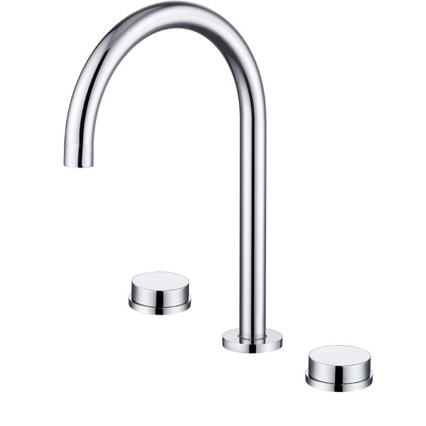 Kaiping Factory Round Style Bathroom Faucet Basin Tap Water Sink Modern Faucet With Hot Cold Water