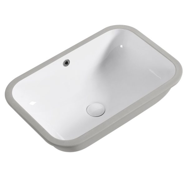 Large Single Basin Sink Ceramic Arc Under-Counter Wash Basin Deepened Embedded Design