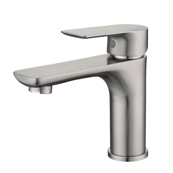 Latest Design Gun Metal Modern Wash Basin Faucets Solid Brass Hot and Cold Single Handle Bathroom Mixer