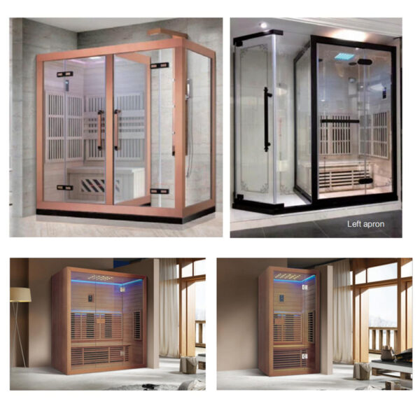 1 person Dry&Wet far near infrared sauna rooms