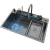 Luxury Black Digital Display Multifunctional 304 Stainless