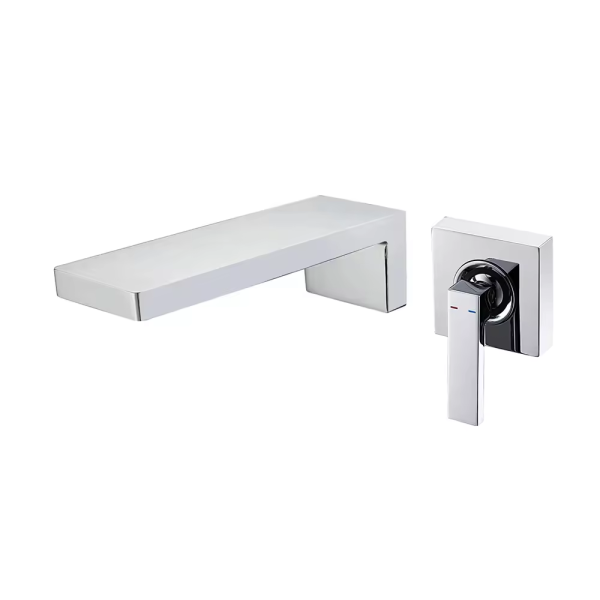 Luxury Design Matt Black Finished Tap Wall Mounted Solid Brass Hand Wash Basin Mixer Faucets