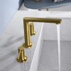 Luxury Gold Finish Deck Mounted Dual Lever