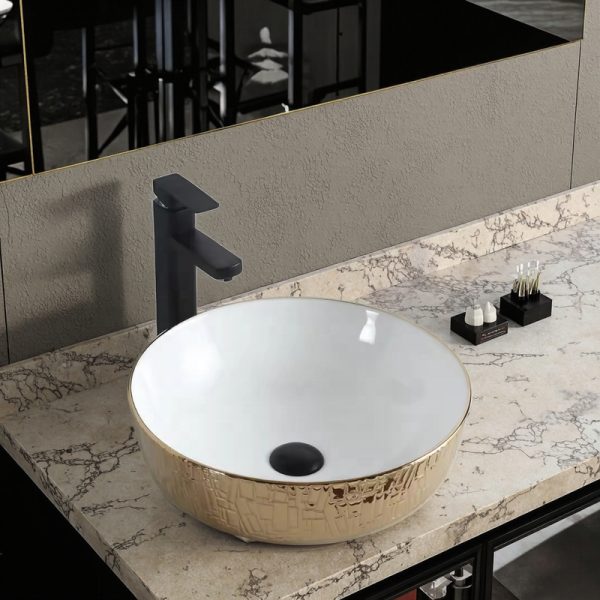 Luxury Hotel Vanity Sinks Art Hand Wash Lavabo Small Counter Bathroom Wash Basin Porcelain for Washroom