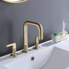 Luxury Knurled Faucet Bathroom Mixer Tap Brushed