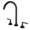 Luxury Matt Black Finished Brass Bathroom Faucet