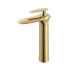 Luxury Single Hole Brass Gold Faucet Bathroom