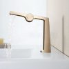 Luxury Washbasin Sink Mixer Faucet Brushed Gold