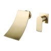 Luxury Waterfall Basin Faucet Single Handle Brass