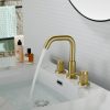 Luxury Widespread Basin Faucet 3 Holes Deck