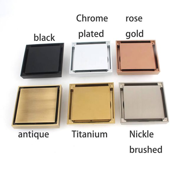 Bathroom Antique Brass Floor Drain Washing Drain Pipe Bathing Floor Drain