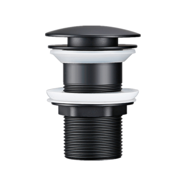 Matte Black Pop up Drain Basin Drain Without Overflow