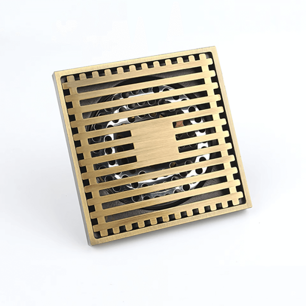 Antique Brass Stink Proof Modern Floor Drain
