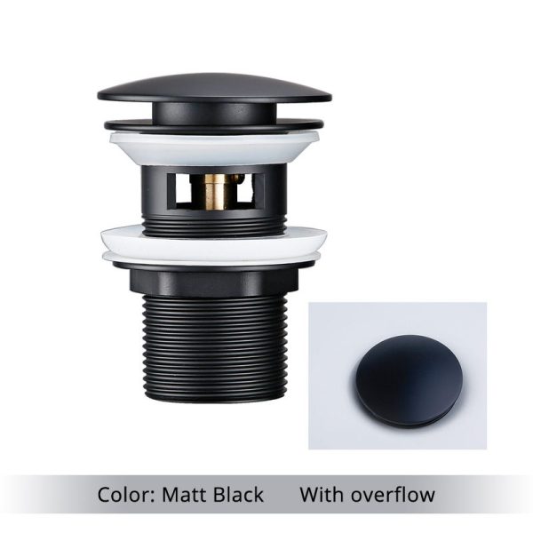 Wholesale Bathroom Basin Sink Pop up Drain Stopper Brass Zinc Alloy