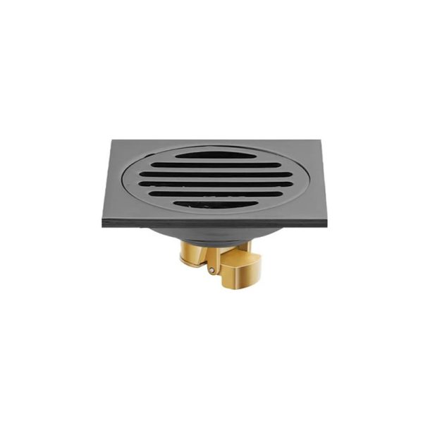 Gun Gray Stainless Steel 4 Inch Strainer Drain