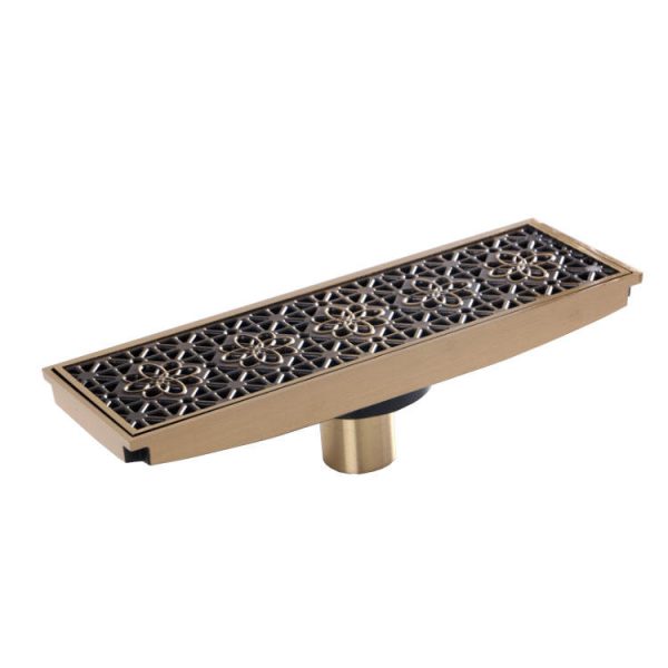 Euro Antique Brass Floor Drain Bathroom Concealed Floor Drain