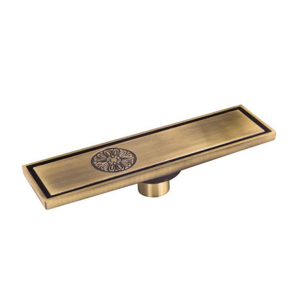 Bathroom Drain Square Antique Brass Drain
