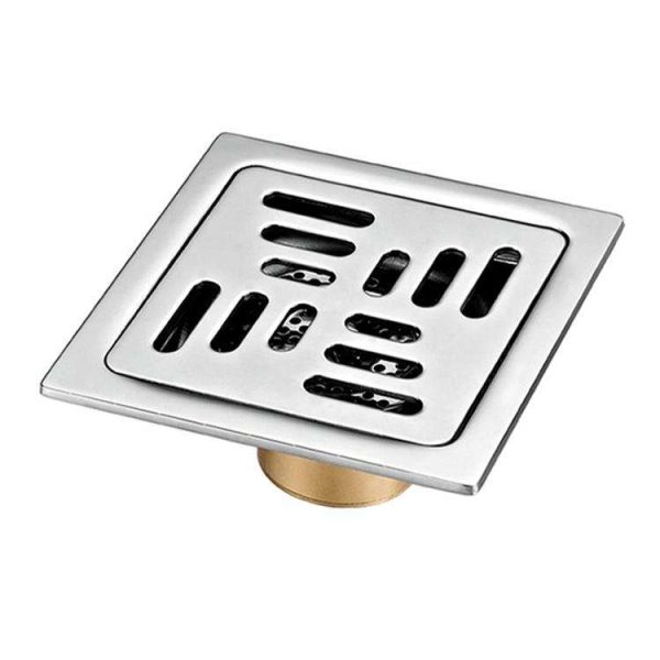 Bathroom Drain Square Antique Brass Floor Drain