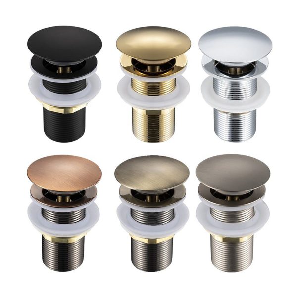 Bathroom Sink Drainer Waste Zinc Alloy Pop up Wash Basin Drains