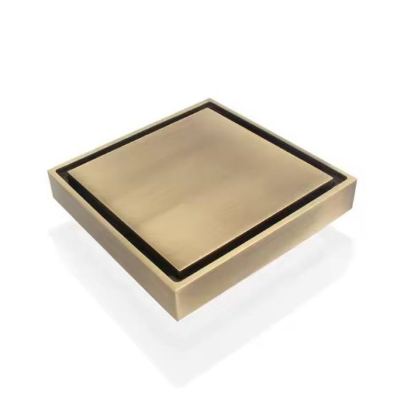 Brass Integral Bathroom Custom Anti Odor Floor Drain